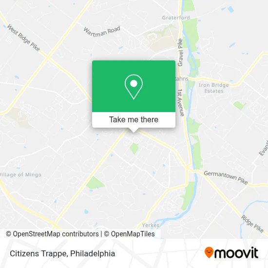 Citizens Trappe map