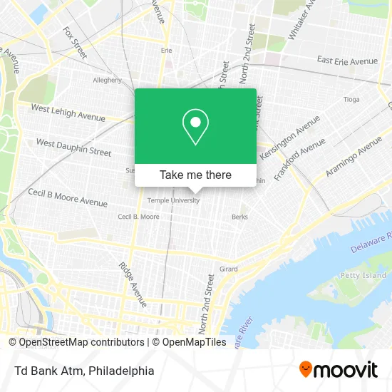 Td Bank Atm map