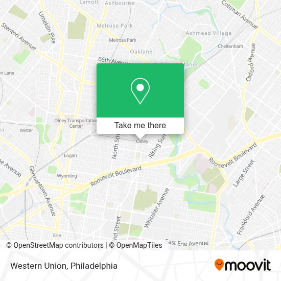 Western Union map