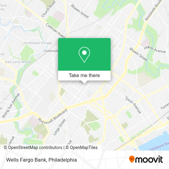 Wells Fargo Bank map