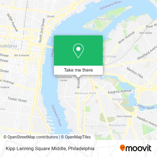 Kipp Lanning Square Middle map