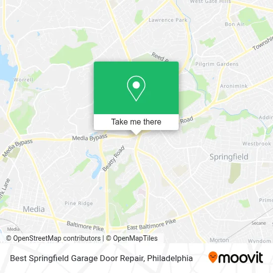 Best Springfield Garage Door Repair map