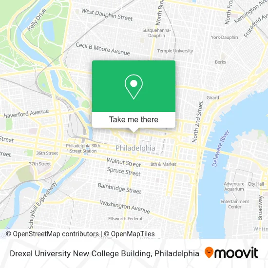 Drexel University New College Building map