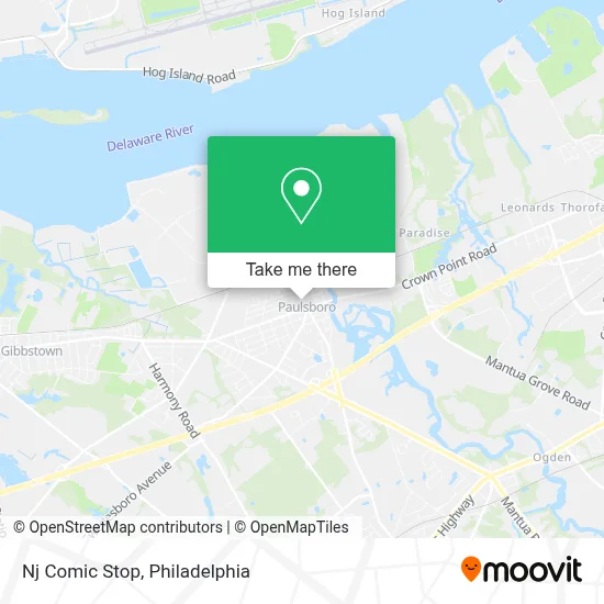 Nj Comic Stop map