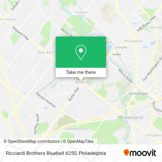 Ricciardi Brothers Bluebell 6250 map