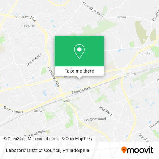 Laborers' District Council map