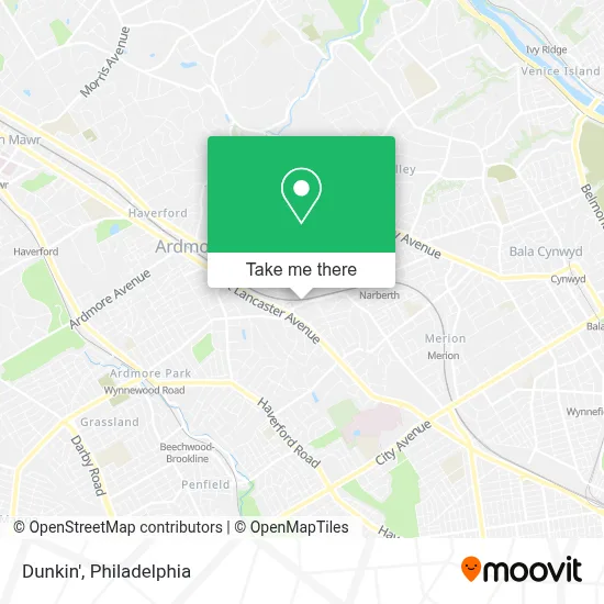 Dunkin' map