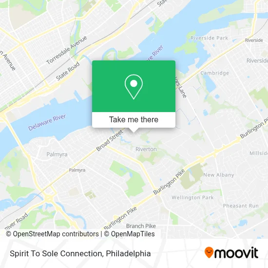 Spirit To Sole Connection map