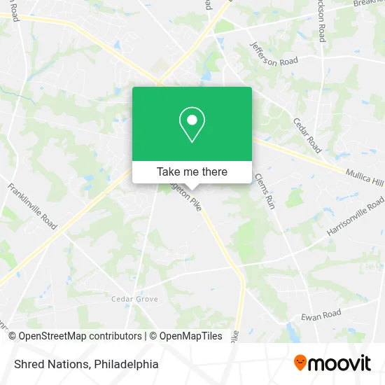 Shred Nations map