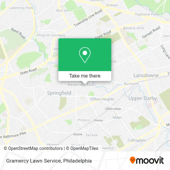 Gramercy Lawn Service map