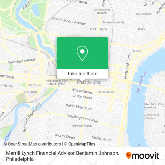 Merrill Lynch Financial Advisor Benjamin Johnson map