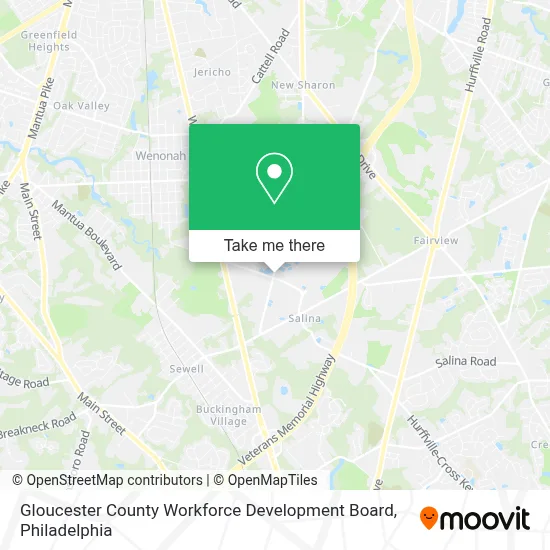 Gloucester County Workforce Development Board map