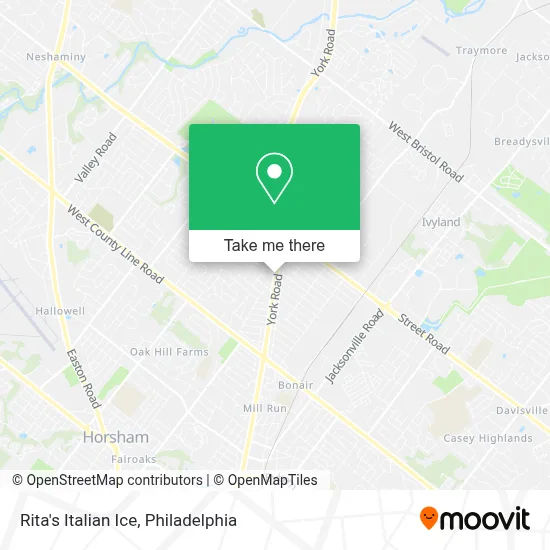 Rita's Italian Ice map