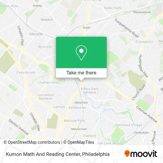 Kumon Math And Reading Center map
