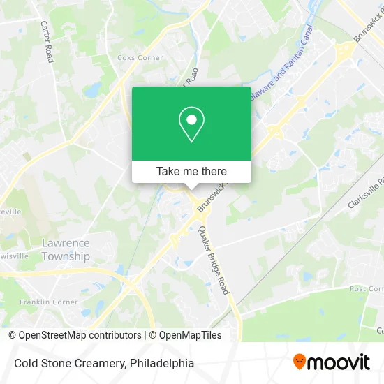 Cold Stone Creamery map