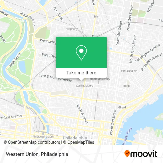 Western Union map