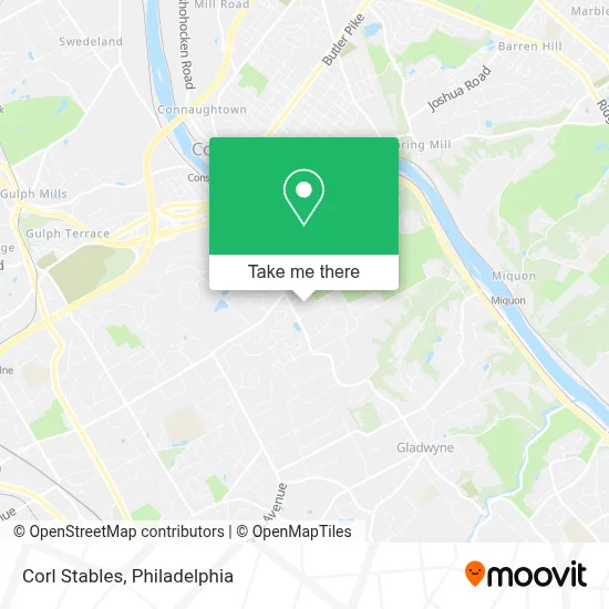 Corl Stables map