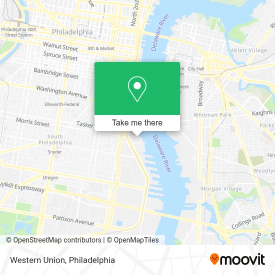 Western Union map
