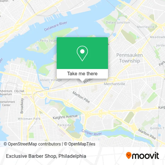 Exclusive Barber Shop map