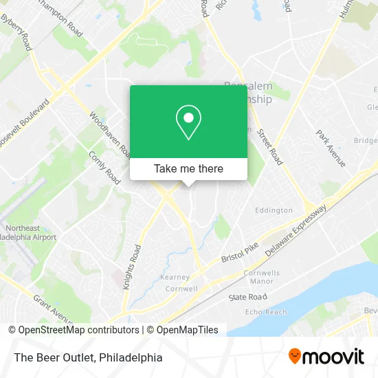 The Beer Outlet map
