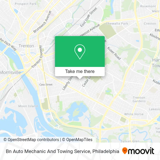 Bn Auto Mechanic And Towing Service map