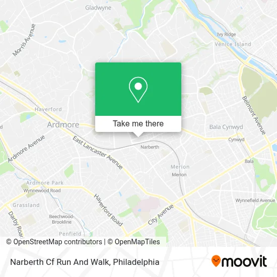 Narberth Cf Run And Walk map