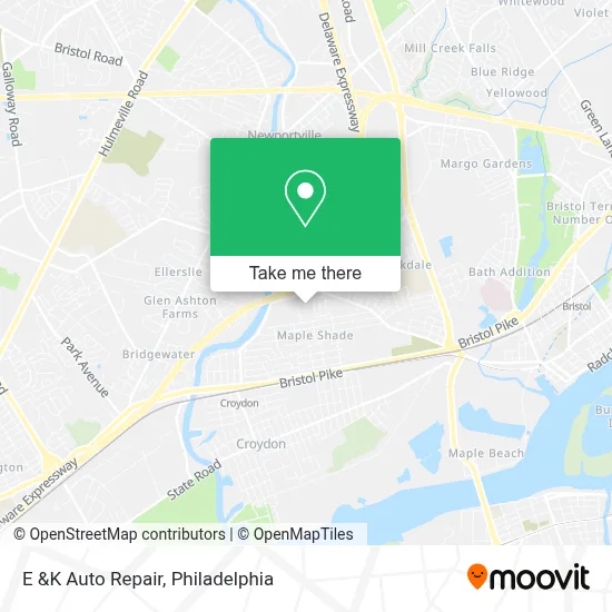 E &K Auto Repair map