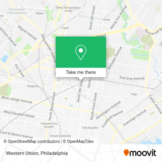Western Union map
