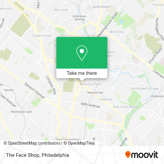 The Face Shop map