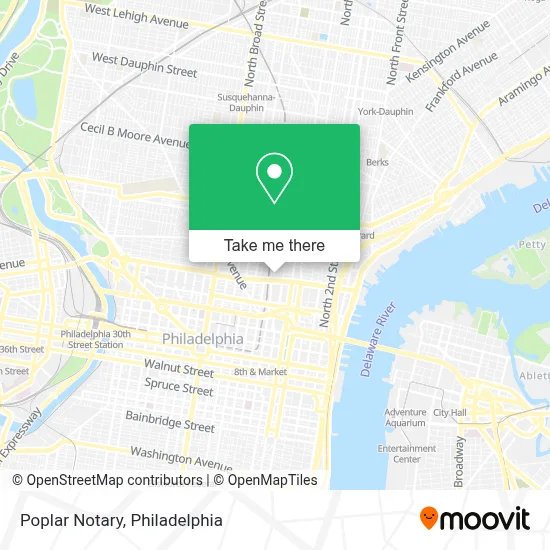 Poplar Notary map