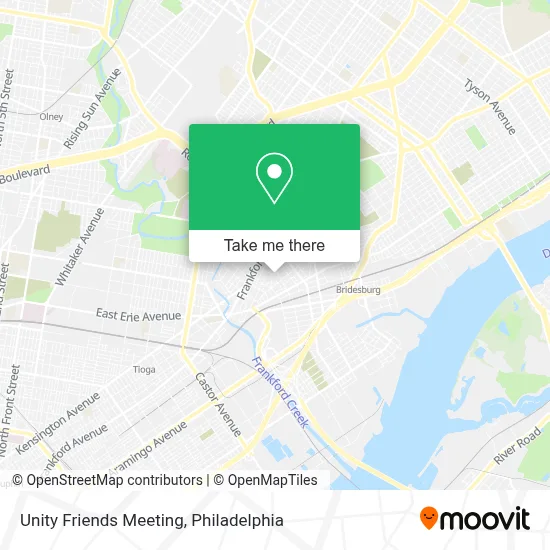 Unity Friends Meeting map