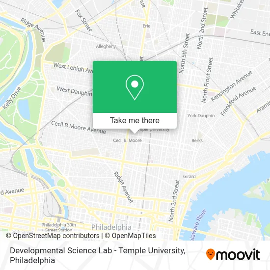 Developmental Science Lab - Temple University map