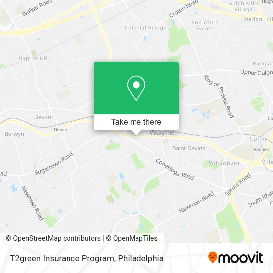 T2green Insurance Program map