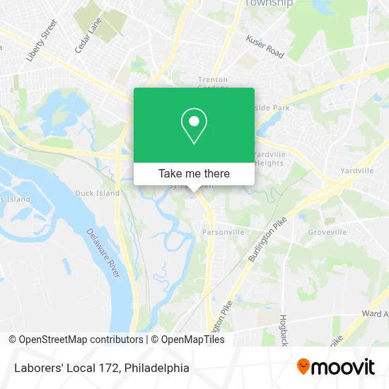 Laborers' Local 172 map