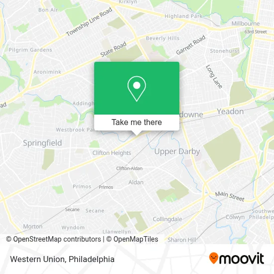 Western Union map