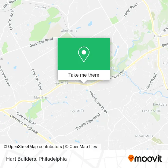Hart Builders map