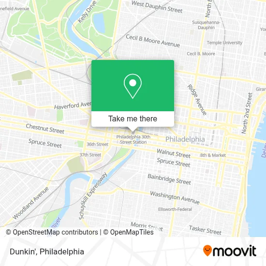 Dunkin' map