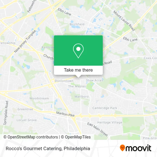 Rocco's Gourmet Catering map
