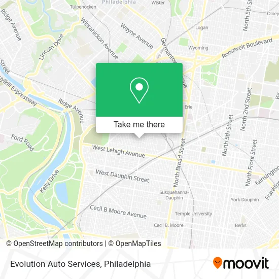 Evolution Auto Services map