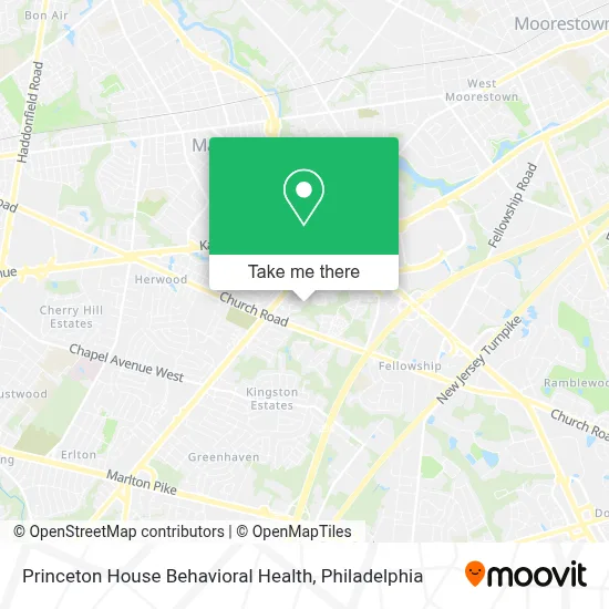 Princeton House Behavioral Health map