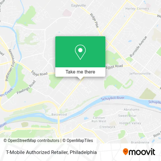 T-Mobile Authorized Retailer map