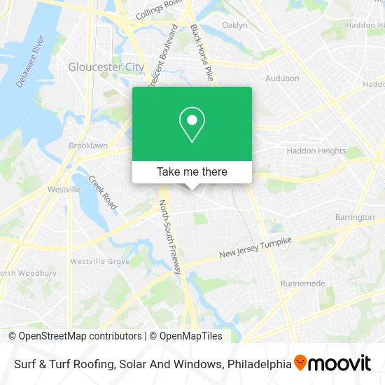Surf & Turf Roofing, Solar And Windows map