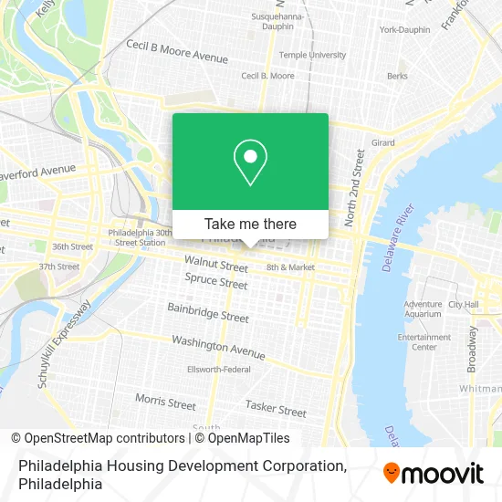 Philadelphia Housing Development Corporation map