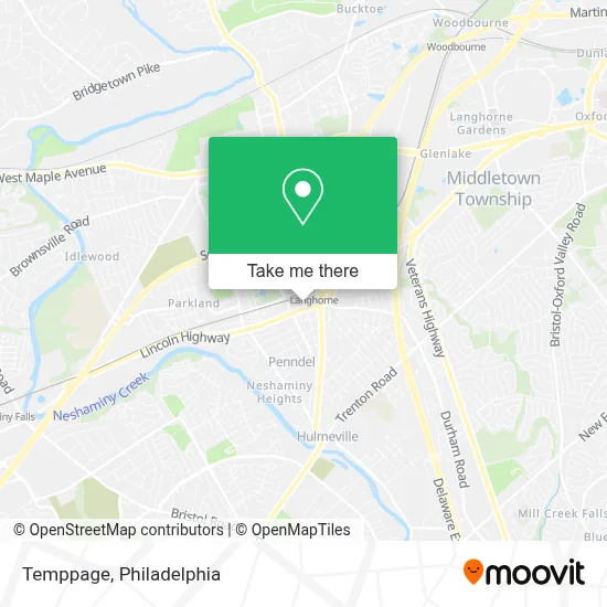 Temppage map