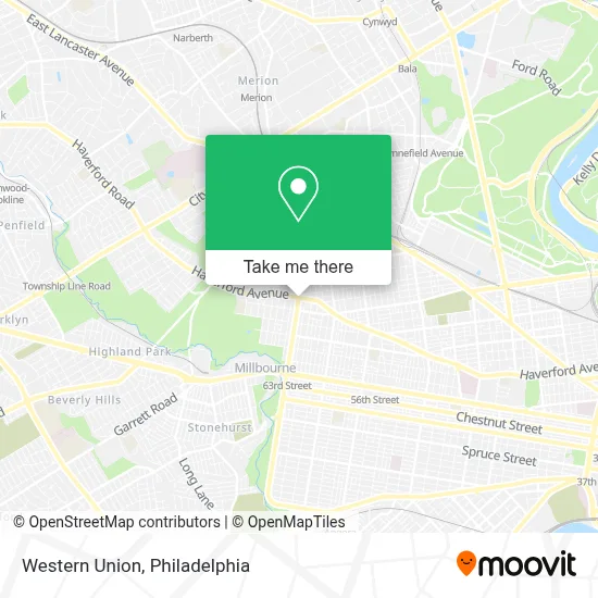 Western Union map