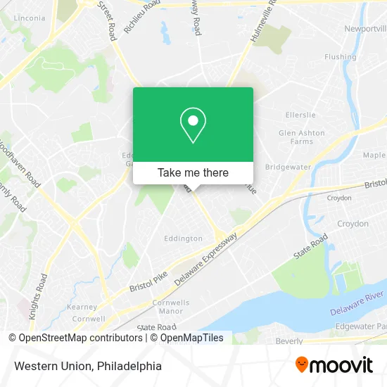 Western Union map