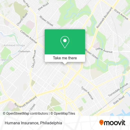 Humana Insurance map