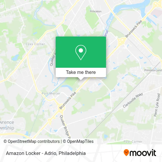 Amazon Locker - Adrio map