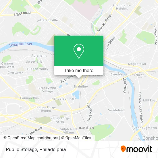 Public Storage map