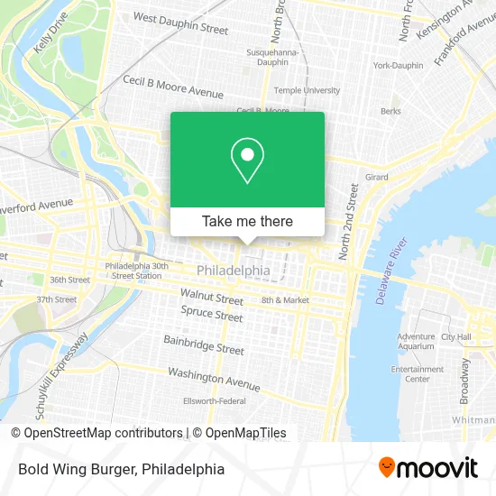 Bold Wing Burger map